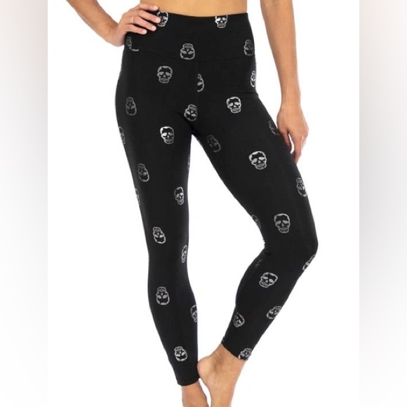 Nanette Lepore Pants - NANETTE LEPORE PLAY- Compression Skull-Print 7/8 Leggings, NWT